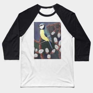 Blue Tit Baseball T-Shirt